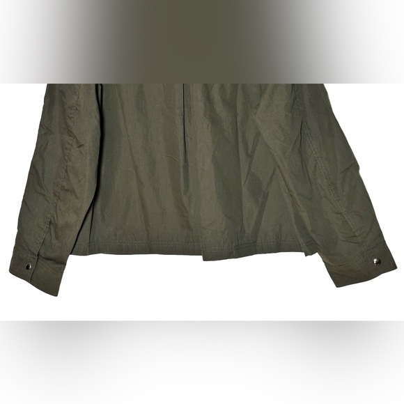 NWT Madewell Waxed Zip-Front Jacket in Trench Green, Corduroy Collar, NW759, M - Picture 10 of 16